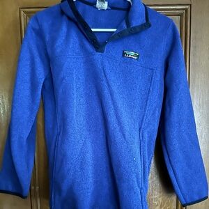 L.L. Bean Royal Blue Fleece Sweater